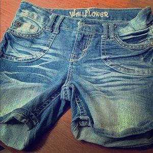 Blue jean shorts